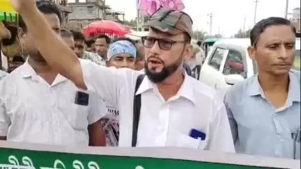 হাইলাকান্দি: দেশব্যাপী সাধারণ ধর্মঘটে সামিল মজুরি শ্রমিক ইউনিয়নের হাইলাকান্দি জেলা কার্য্যকর্তারা