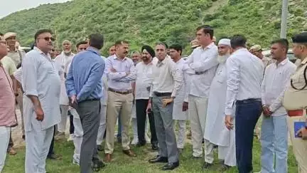 नूह: जलाभिषेक यात्रा की तैयारियों को लेकर उपायुक्त व पुलिस अधीक्षक ने नल्हेश्वर मंदिर नल्हड़ का किया दौरा