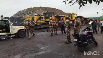 चन्द्रपुरा: दामोदा कोलियरी बरोरा क्षेत्र संख्या 1 में संयुक्त मोर्चा की एक दिवसीय बंदी रही असरदार