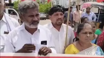 సీపీఐ ఆధ్వర్యంలో బుధవారం నర్సీపట్నంలో నిరసన ర్యాలీ,ధర్నా, పలువురు నేతలు హజరు