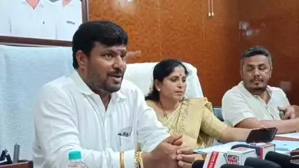 ಕೋಲಾರ: 'ಶಾಸಕ ನಾರಾಯಣಸ್ವಾಮಿ ಆರೋಪಗಳು ನನಗೆ ಒಂದೊಂದು ತಿರುಪತಿ ಲಾಡು ಇದ್ದ ಹಾಗೆ': ನಗರದಲ್ಲಿ ಶಾಸಕ ಕೊತ್ತೂರು ಮಂಜುನಾಥ್