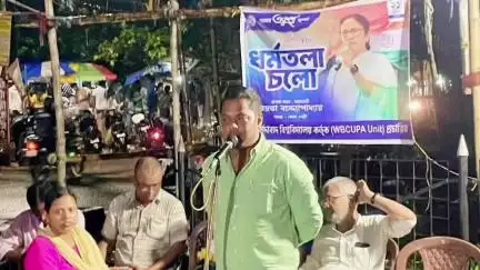 বহরমপুর: প্রাকৃতিক দুর্যোগকে উপেক্ষা করে বহরমপুর কলেজঘাট এলাকায় ২১শে জুলাইয়ের প্রস্তুতি সভায় ঝড় তুললেন তৃণমূল নেতা বিশ্বদেব
