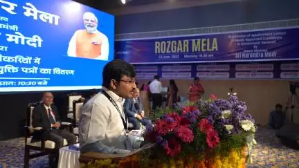 Mr. Sai Kiran Naik expressed his view on #RozgarMela (Vijayawada) as he got Asst Manager job in Indian Overseas bank