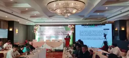 A participant from #NPPO #Malaysia shared her experience on “Implementation of System Approach for Management of Fruit Fly in Mango” during the Agenda 4 session at the #APPPCWorkshop held in Mumbai today.