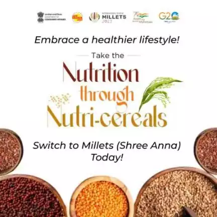 Take Nutrition through Nutri-cereals!
Embrace a healthier lifestyle by switching to a Millets (Shree Anna) based diet.

#iym2023 #Healthymillets