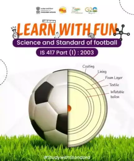 IS 417 (Part 1) : 2003 is an Indian Standard for footballs, specifying their requirements and tests. 

#Learnscience #Football #Standardstudy