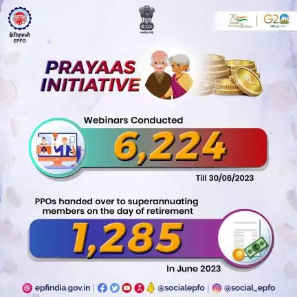 PPOs to EPS’95 members on the date of retirement under #Prayaas initiative

#EPFO #SocialSecurity #AmritMahotsav #epf #epfowithyou #ईपीएफओ #पीएफ #HumH