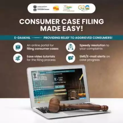 A hassle-free way to file consumer cases online. Register with your email ID, verify with your ID proof and OTP, and track your case status.

#edaakhil #efiling #consumercases #onlineportal