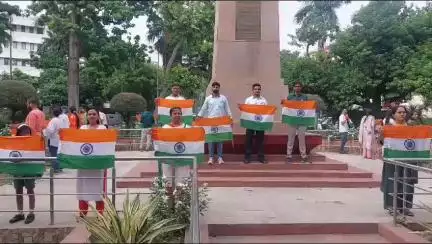 #HarGharTiranga Campaign promotional activity by Delhi Postal Circle at patel chowk, New Delhi 
#harDilTiranga 
#indiapost4tiranga