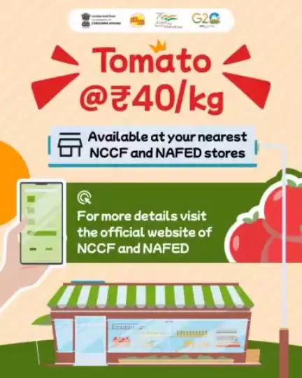 Tomato, Tomato, Tomato!

Just in Rs 40/kg at NCCF & NAFED Stores! 🍅🛒 

For more details visit https://www.nafed-india.com/
#tomatoprice