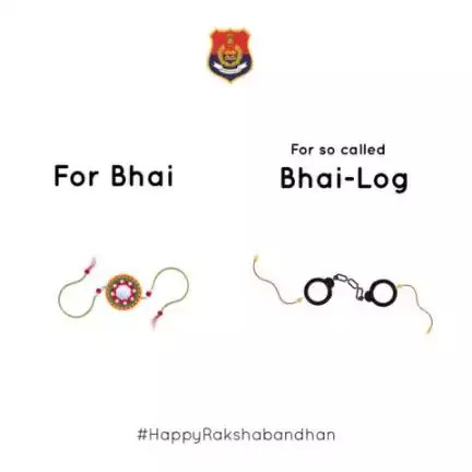 Citizens safety is our topmost priority, Celebrate #RakshaBandhan responsibly!
 
We also have #Rakhi #SpecialOffer for those who claim to be 'bhai-log' & breaking the laws.