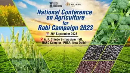 Ministry of Agriculture and Farmers Welfare, Govt of India is organising "A National Conference on Agriculture for the Rabi Campaign 2023" at the A.P. Shinde Symposium Hall, NASC Complex, Pusa, New Delhi today.
#agrigoi #RabiCampaign2023