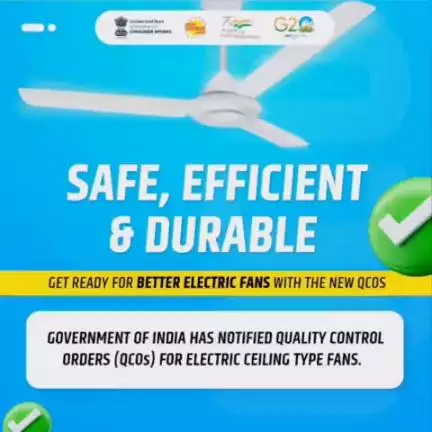 The Government of India has released ‘Quality Control Orders’ (QCOs) for ‘Electric ceiling type fans’. This means that all electric ceiling fans sold in India must meet certain quality and safety standards.
#qualitystandard #safetystandards