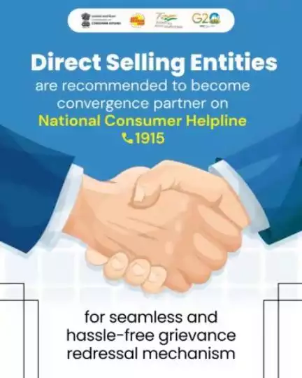 Direct Selling Entities became a Convergence partner on National Consumer Helpline 1915 for a faster and more Efficient Grievance Redressal Mechanism.

#directselling #nch1915 #consumerprotection