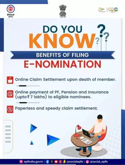 Choose the process to file e-nomination for speedy claim settlement.

#AmritMahotsav #epfo #SocialSecurity #PF #pensions