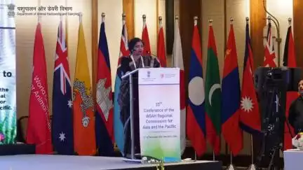 Ms. Varsha Joshi, Additional Secretary at DAHD, #MoFAHD, GoI, sheds light on Livestock Traceability in India, addressing challenges in the #livestock and #dairying sector. Unveiling the National Digital Livestock Mission,