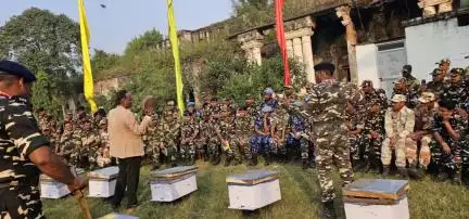 A 4-day training programme was organised by NBB under NBHM in collaboration with Dr. RPCAU & Beekeeping Society to promote scientific beekeeping for #CAPF personnels at Madhubani, Bihar from 20th-23rd Nov 2023. 
#agrigoi #beekeeping #NBHM