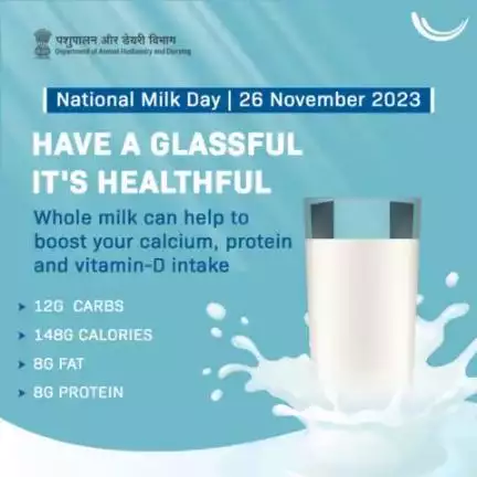 Whole milk: A nutritious choice to elevate your calcium, protein, and Vitamin D intake
#Nationalmilkday #MilkBenefits #DairyGoodness #MilkNutrition #Animalhusbandry