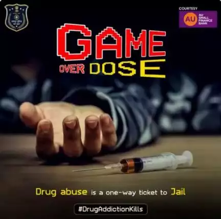 Drugs से दूर रहें। याद रखें, Drugs का सेवन आपको आज़ादी नहीं, Jail और Death की ओर ले जाता है।

#JaipurPolice 
#SaveLife