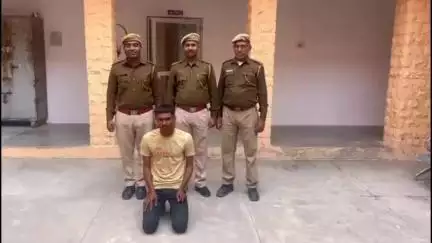#थाना कोतवाली नागौरः- नाबालिग बालिका के दुष्कर्म के प्रकरण में 24 घंटे के भीतर आरोपी सुनील को कस्बा नागौर से किया गिरफ्तार।