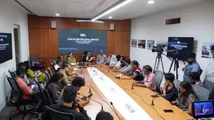 Annual Press Meet held today at the Corporate Office of Kochi Metro Rail Limited, 4th Floor, JLN Stadium Metro Station, Kochi

#kochimetro
#kochimetro