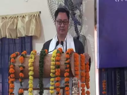 Sh Kiren Rijeju, Union Minister for Earth Sciences, Govt of India addressing the forum in Rozgar Mela at Itanagar
