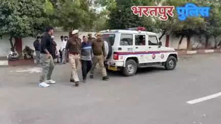 #Bharatpur: घटनास्थल तस्दीक के दौरान #भरतपुर_पुलिस ने कराई
#हिस्ट्रीशीटर बेबी उर्फ कृष्णकुमार की पैदल परेड 
#भरतपुर