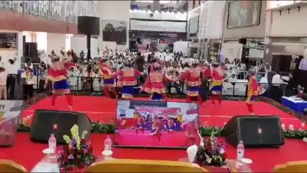 Cultural program at Ahmedabad Station raising the anticipation for today's event#RailInfra4Bharat #ModiSarkarKiGuarantee