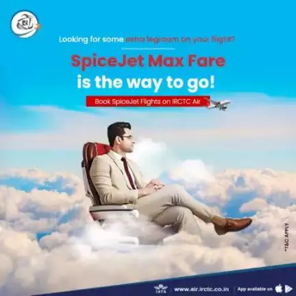 Get extra legroom and other benefits by choosing SpiceJet Max Fare on #IRCTCAir.