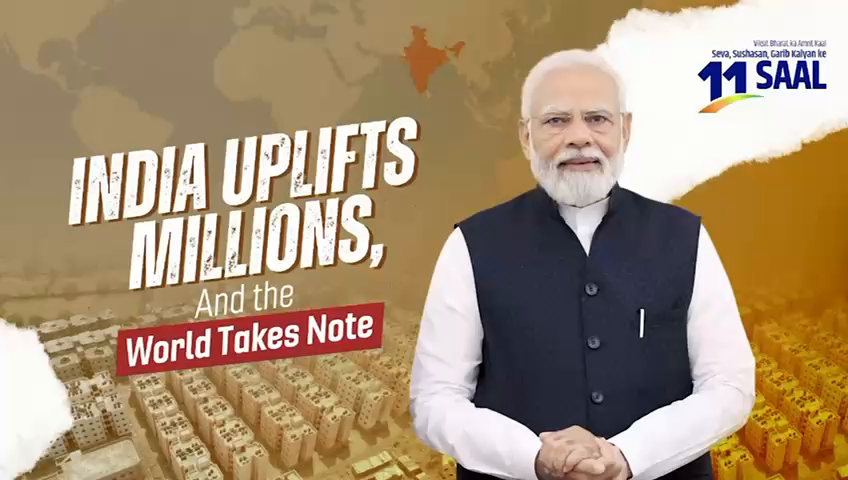 India’s Growth, The World’s Applause!

A global spotlight on 11 yrs of inclusive transformation.

#11YearsOfGaribKalyan